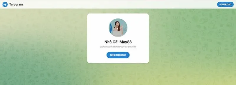 Liên hệ với nhà cái May88 thông qua Telegram